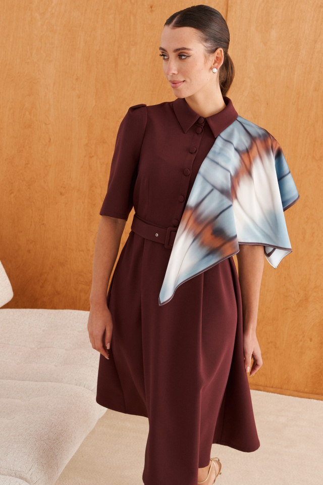 ПЛАТОК «НА КРЫЛЬЯХ СВОБОДЫ» арт: 9.2025 A1